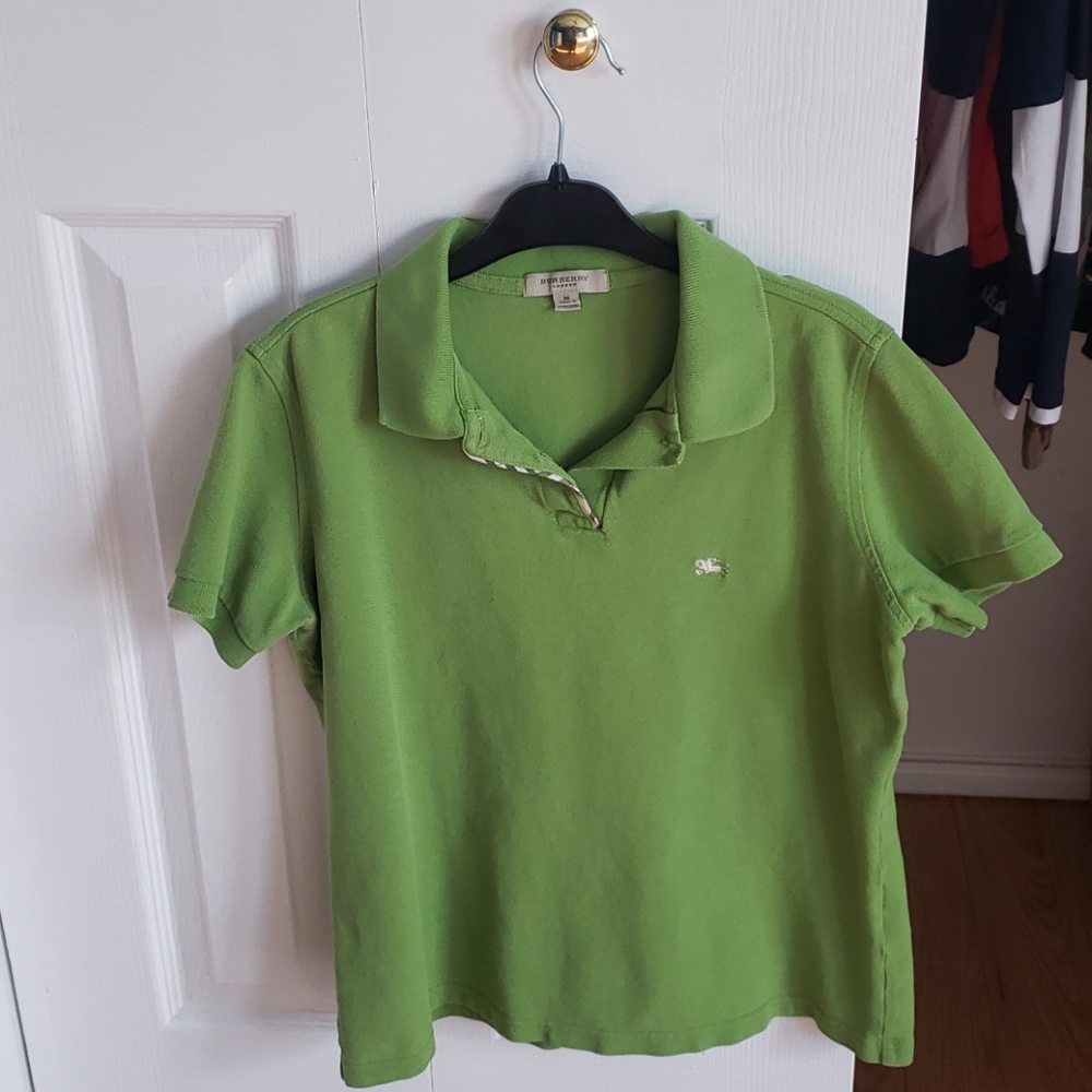 Boys medium burberry polo good condition